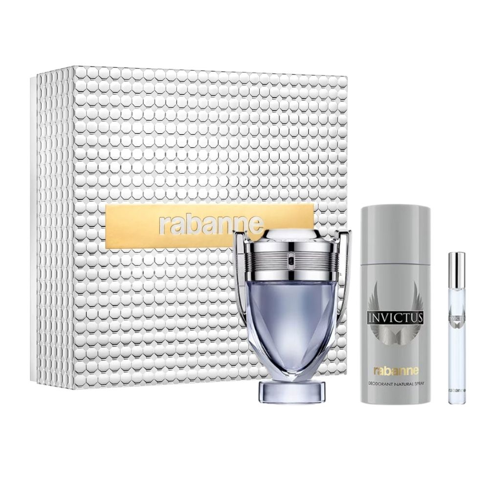 Paco Rabanne Invictus 100ml + Deo Spray + 10ml Set 3pcs